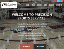 Tablet Screenshot of precisionsportsonline.com